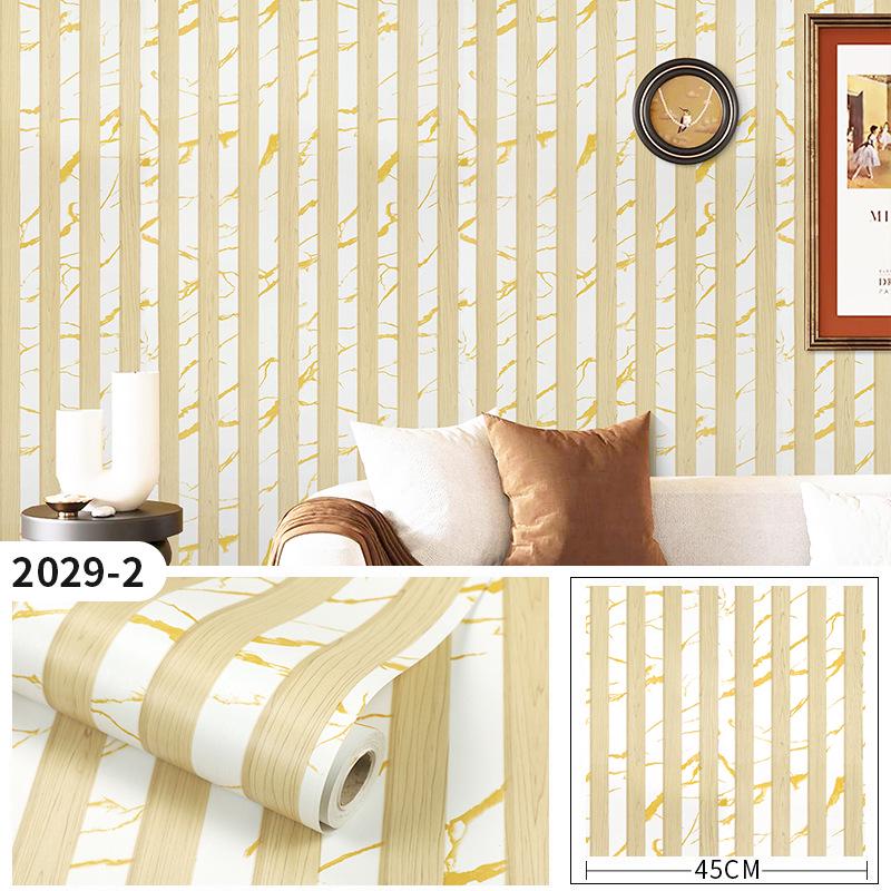 3D PVC Imitation Wood Lattice Wallpaper for Bedroom, Living Room, or Study