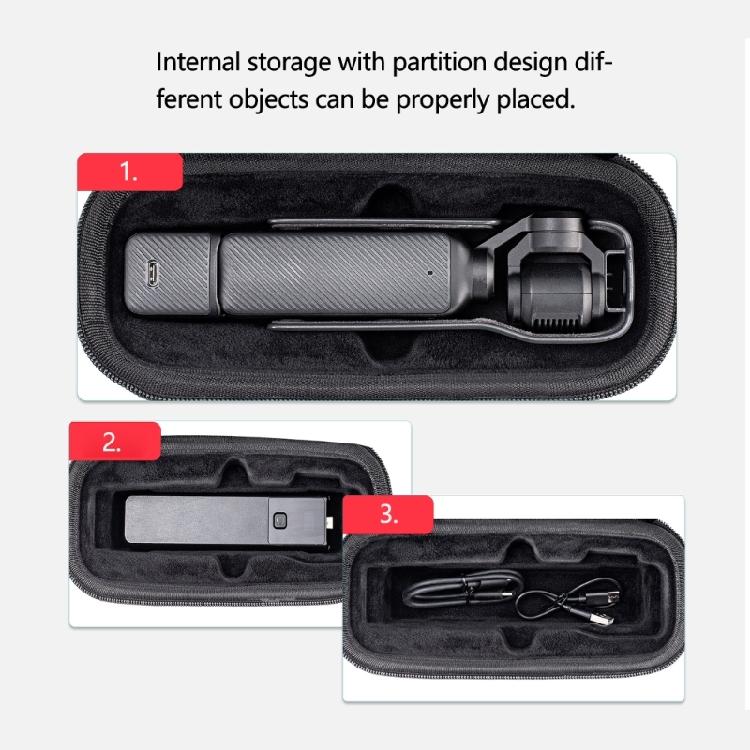 Camera Bag with Soft Lining Shockproof Double Layered for Pocket 3 Enhances Protections Camera Holder Case