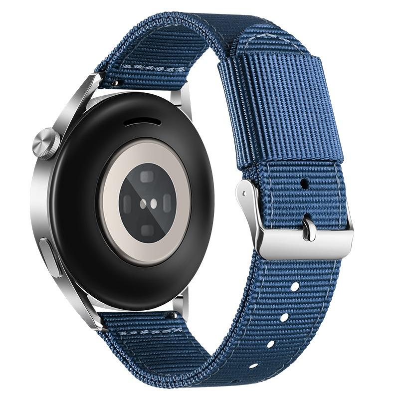 

17 мм 19 мм 20 мм тканевый нейлоновый ремешок для часов для браслета SWATCH, сменный браслет для женщин и мужчин, спортивные аксессуары для часов, ремешок 17mm синий/серебряный