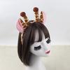 Giraffenhaarband, Halloween-Stirnband, niedliches Plüsch-Giraffenohren-Haarband, Kostümaccessoires, Tierkopfbedeckung, Make-up-Dekorationen