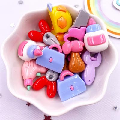 Resin Colorful 3D Pliers Hammers Wrenches Ruler Glue Flatback Cabochon Life Tools Figurines Scrapbook 10pcs DIY Home Decor Craft