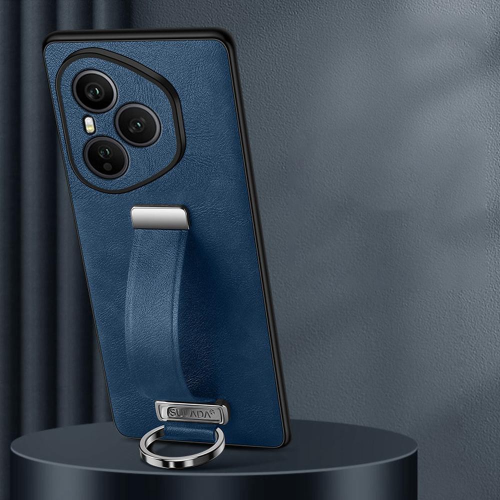 SULADA Fashion Series for Honor 400 Pro 5G (Global) Case Wristband Kickstand Leather Back Phone Cover