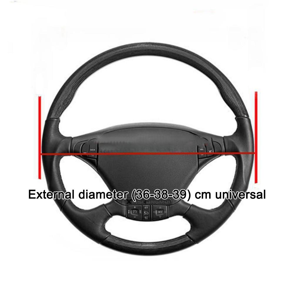 Car Universal Steering Wheel Cover Prevent Hand Sweat Inner No Steering Elastic Handle Comforta J1D4