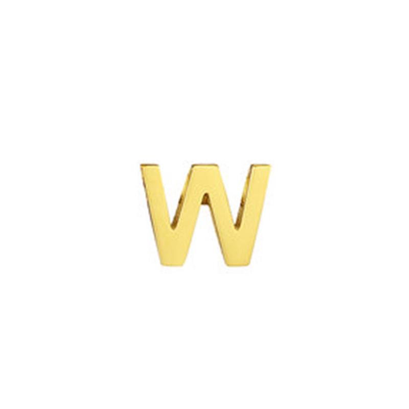 Stainless Steel Non-Fading English Letter Pendant Charms for DIY Jewelry, 26 Letters Available