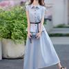 Women's Summer 2026 Stylish Sleeveless Shirt & Skirt Set - Elegant and Beautiful