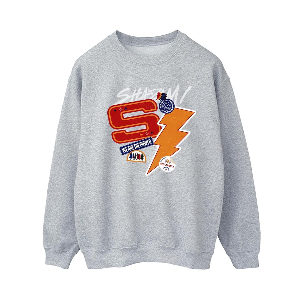 DC Comics Womens/Ladies Shazam Fury Of The Gods Sticker Spam Sweatshirt