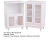 2Pcs/Set 1:12 1:6 Scale Miniature Dollhouse Bookcase Cabinet Set Mini Dollhouse Display Shelf Model Tiny Floor Storage Bookshelf Furniture Accessories
