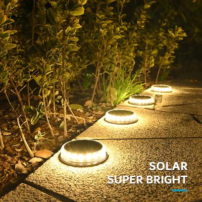 1PCS Super Helle LED Solar Pathway Licht Outdoor IP65 Wasserdichte Boden Lampe Für Garten Dekoration