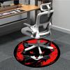 1pcBlack Cat Moon Office Round Area Rug, Indoor Mat Suitable ForOffice, Under Office Chairs Bedroom Living Room Home Decor, Room Deco 046