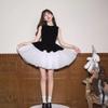 Basic Polyester Spliced Princess Dress With Puff Sleeves For Summer 2025