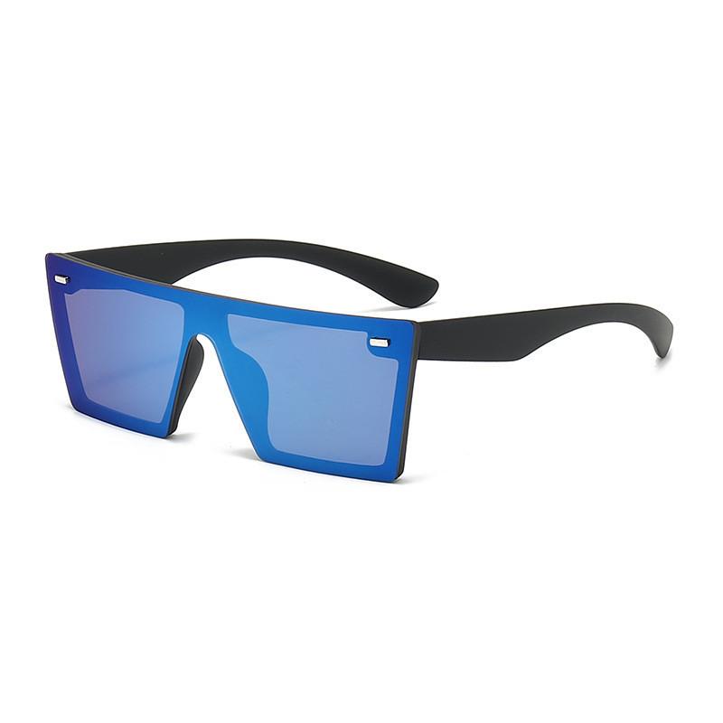 

High Fashion Men s Uv400 Ocean Lens Sunglasses Black Frame Blue Mercury Lens StyleA