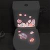 Glow-In-The-Dark Ocean Fish Toilet Sticker Bathroom Decoration Self-Adhesive And Removable Home Living Room Wall Decoration
