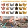 10pcs Alloy Mixing Colors Crown Accessories Pendant DIY Bracelet Necklace Earring Making Decorative Spacer Beads YMY
