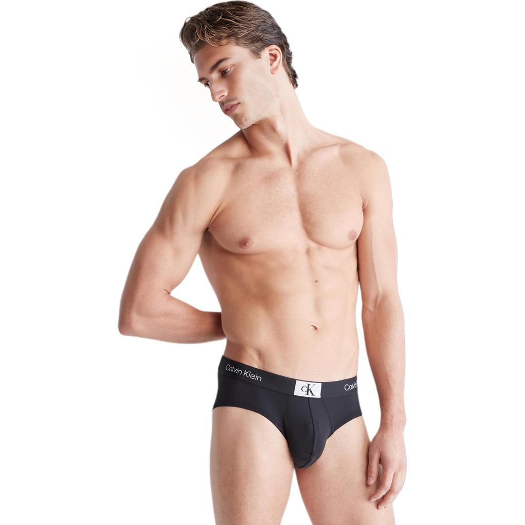 Calvin Klein CK96 Series Jacquard Small Square Comfortable Lightweight Fitted Briefs Men Underwear NB3405UB1