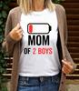 Mom of 2 Boys Shirt Gift from Son Mothers Day Birthday Women T-Shirt