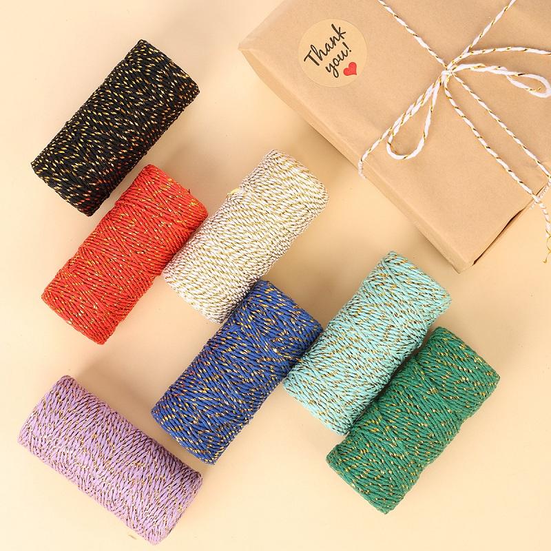 100m Macrame Cord Rope Luxury Soft Jute Twine Colored Twisted Rope for DIY Crafts Wall Hanging Plant Hangers Wool Weaving