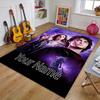 Hogwarts Design Area Rug Personalized Name- Non-Slip, Soft & Cozy Floor Mat for Living Room, Office - Indoor/Outdoor Carpet