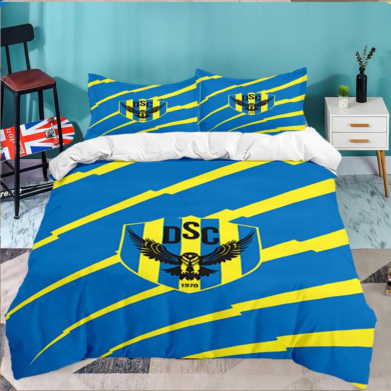 Duhok Dynamic Sports Emblem 3PCS Bedding set,Ideal for 1pc Duvet Cover And 2pcs Pillowcases Perfect for Fan gift,Ideal for Bedroom, Dormitory