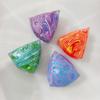 Flow Pattern Cheese Squeeze Toy Anxiety Relief Sensory Stress Toy Soft Stretchy Triangle Cube Pinch Toy Home Office Relaxation Tool