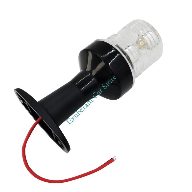 All Round LED Boat Mast Light 54mm By 128mm Energy Efficient White Navigation Lamp Plastic Construction