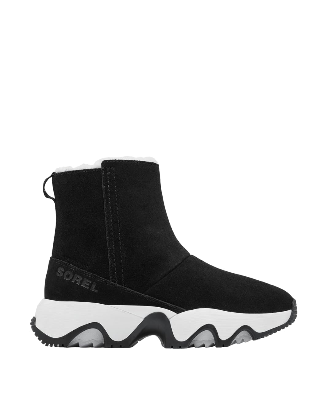 

Sorel Kinetic Impact Short Boots NL5196 Women s Size 24.0cm Black, Sea Salt