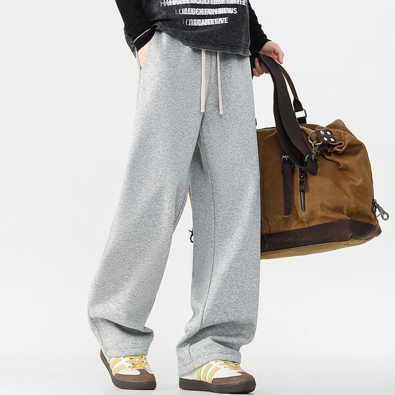 Fingercroxx Men's Trendy Straight-Leg Cotton Casual Pants