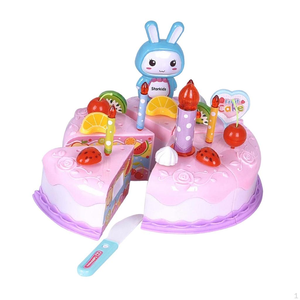 Birthday Cake Toy Preschool Boys Girls Gifts Toddler Children Pink