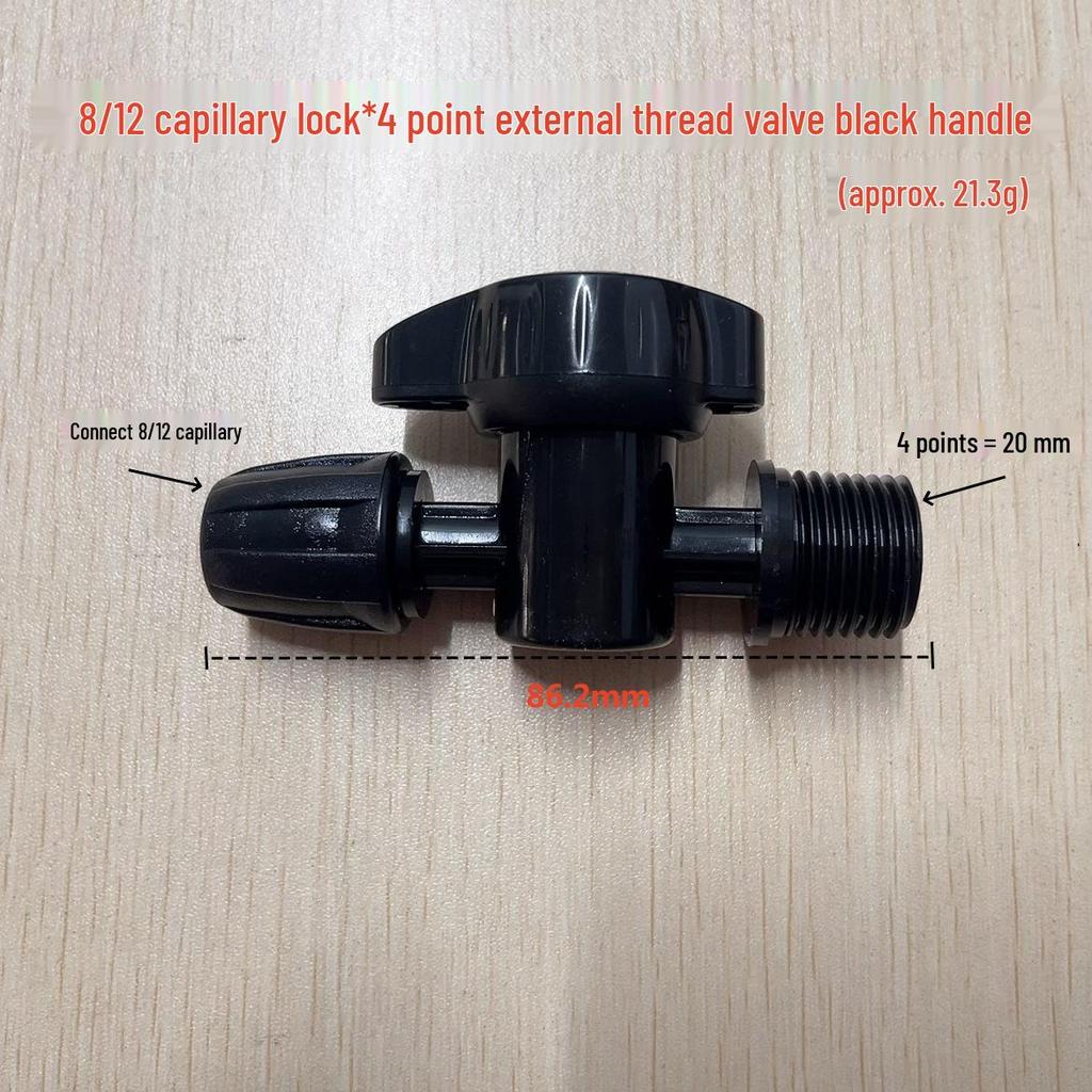 Capillary Fittings Set: 8/12 Straight, Elbow, Tee, 9/12 Connector, Garden Irrigation Auto-Watering