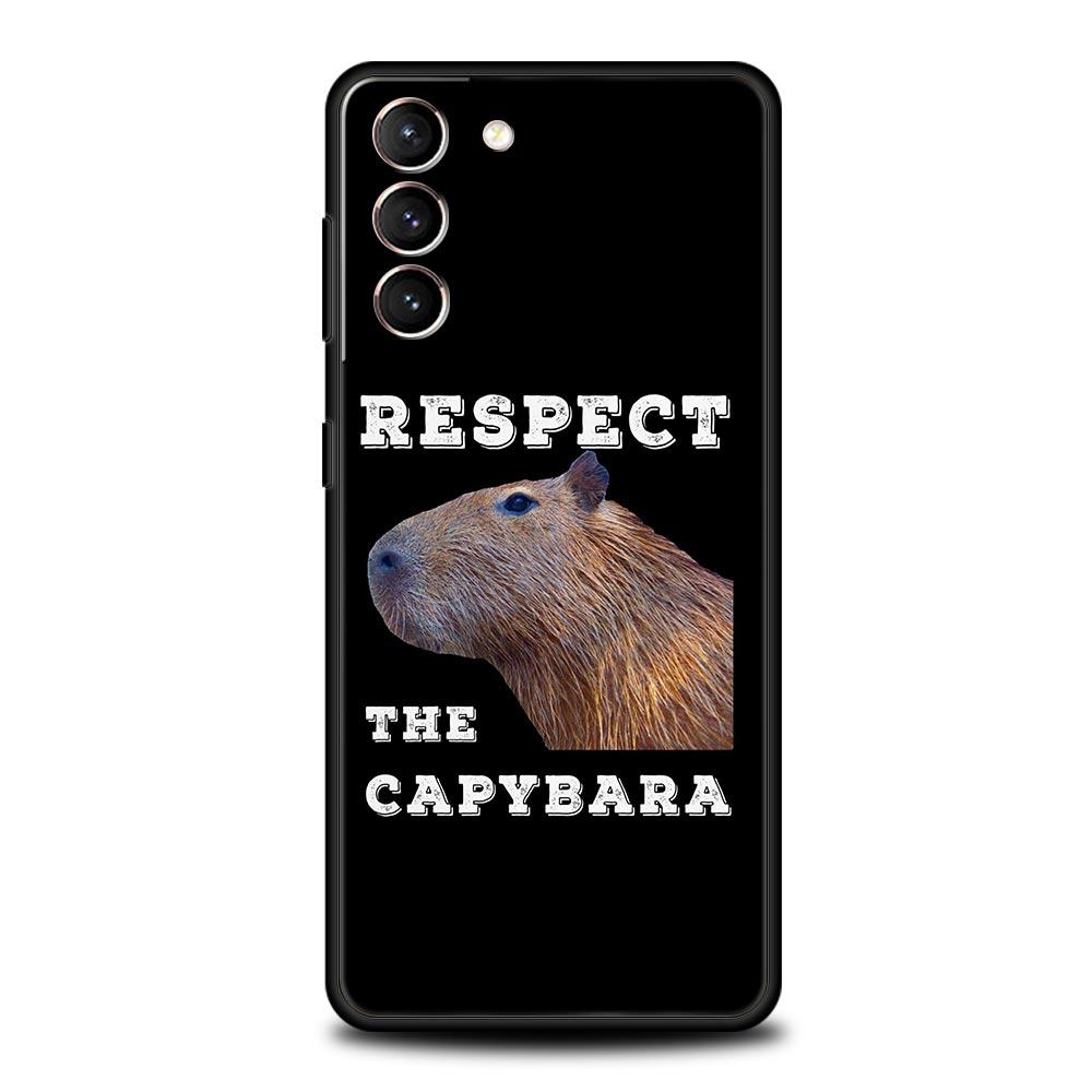 Custodia per Telefono Capibara Cartone Animato Carino Per Samsung Galaxy S23 Ultra S22 S21 S20 FE 5G S10 S10E S9 S8 Plus Note 20 Cover Morbida Paraurti