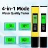 4 In 1 Digital Water Tester TDS EC & Temperature Meter 0-9990 PPM Water Quality Tester LCD Display for Pool Drink Water Aquarium