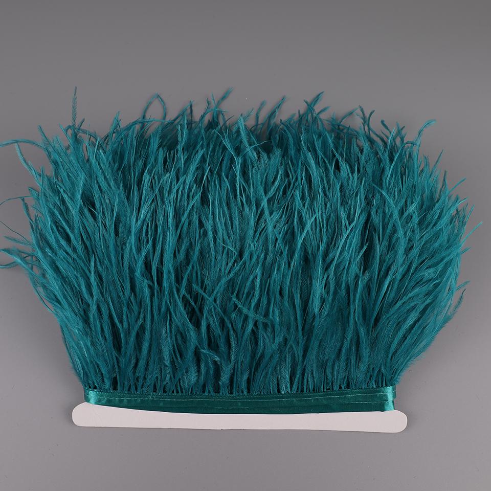 Ostrich Feathers Fringe 2M 55colors Selected Clothing Sewing Crafts Dress with Fluffy Feather Ribbon