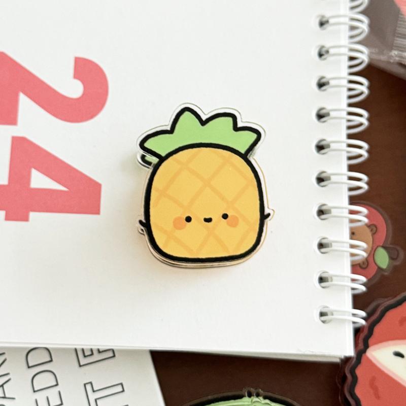 Cartoon Fruit Decorative Gift Sealing Clip Memo Clip Pp Clip For Students Cute Little Items