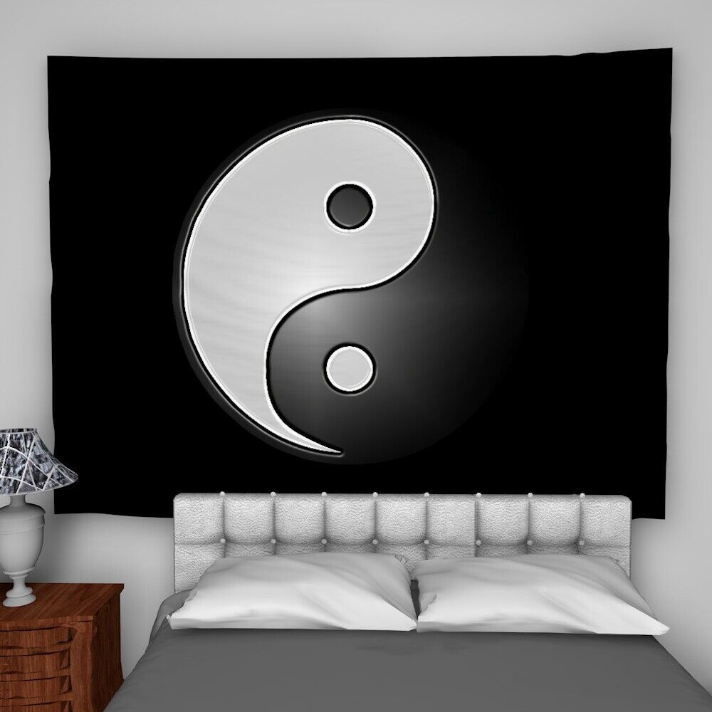 Yin Yang Tapestry 75x100 чёрный