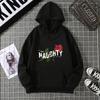 Women's Real Shot American Plant-printed Sweater Hooded Autumn and Winter New Men's and Women's Models