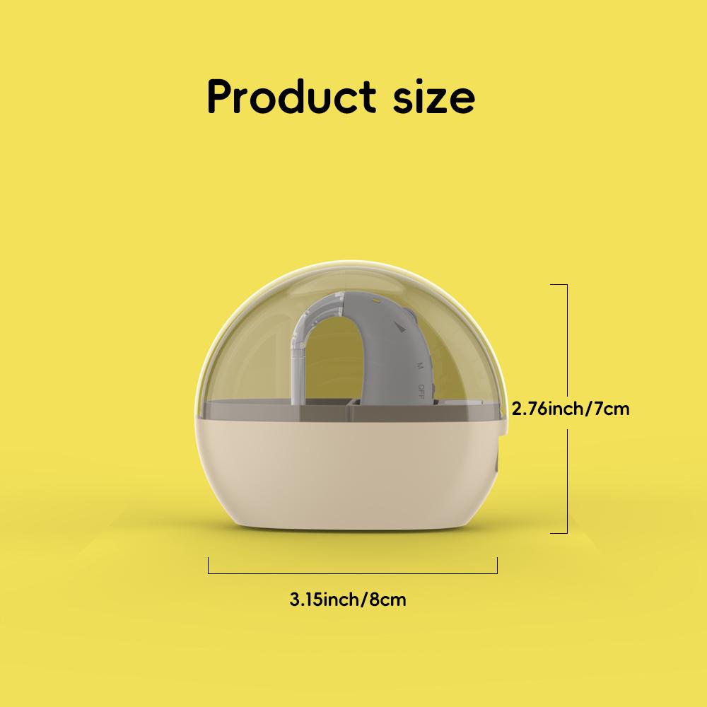 High Battery Hearing Aids,sound Amplifier,ultra Long Battery Life of 80H Noise Reduction, Hanging Ear Rechargeable elderly