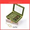 Jewelry Organizer Box With Velvet Material For Ring And Earring Storage