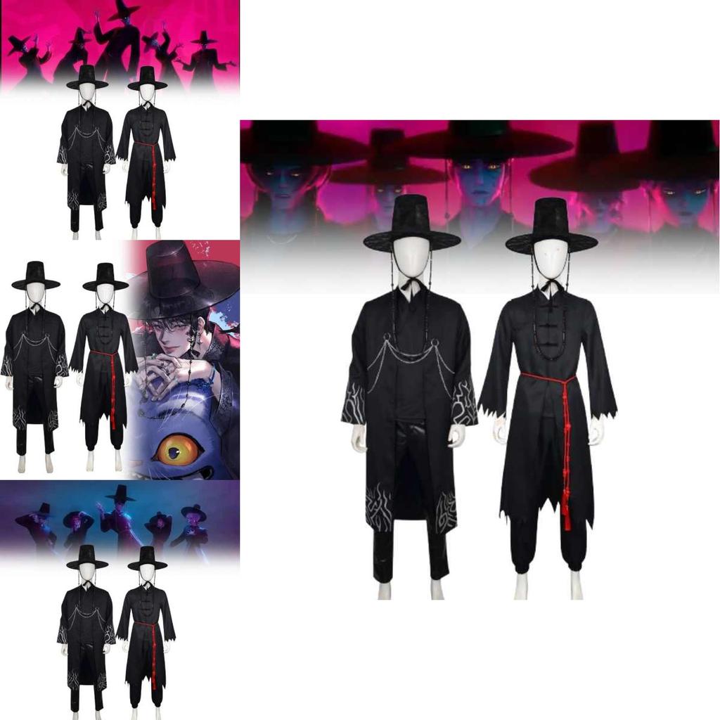 Kostium Cosplay Kpop Demon Hunters Saja Boys z tkaniny z warstwą powietrzną do gier i odgrywania ról anime
