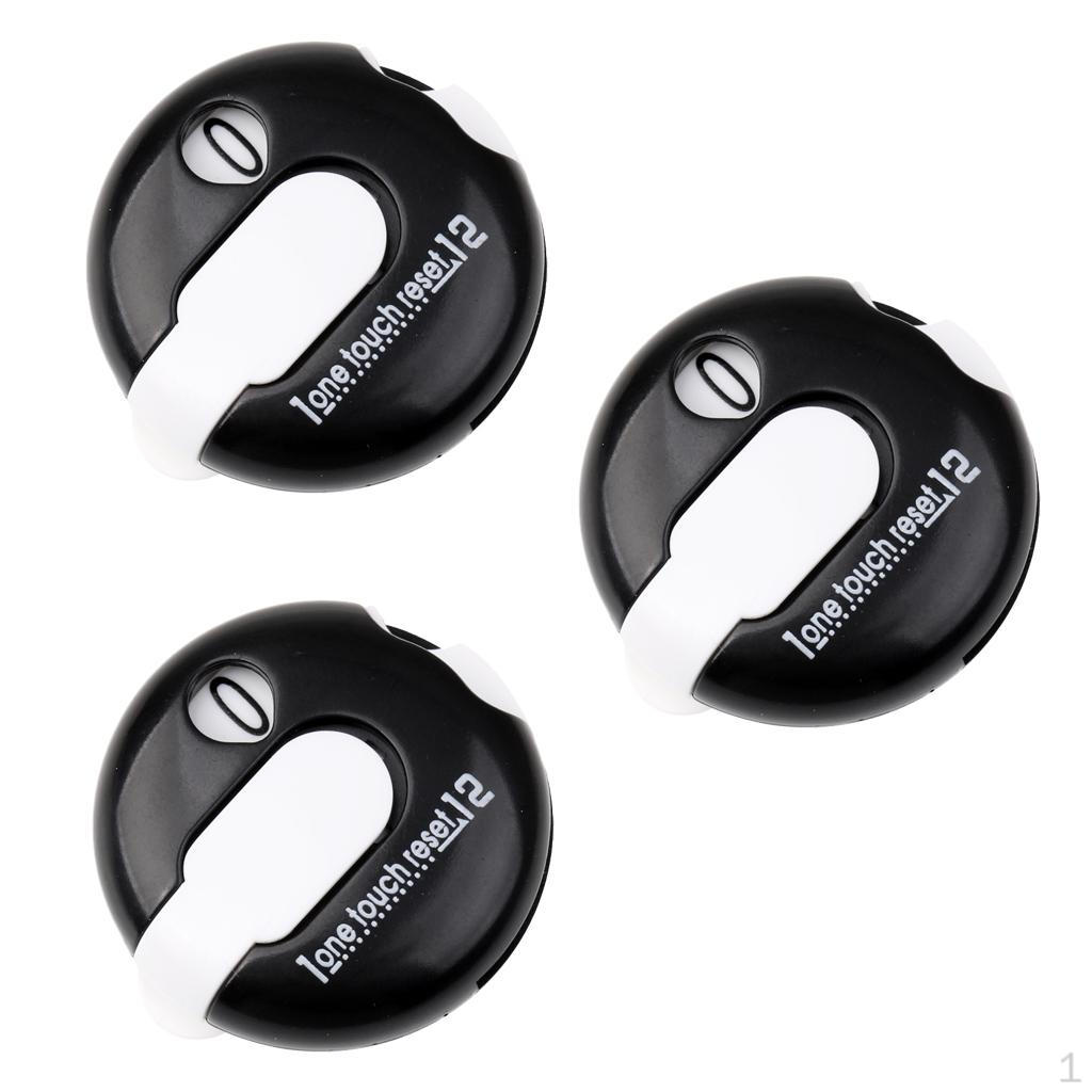 

3 Pieces Portable Golf Counter keeper Scoring