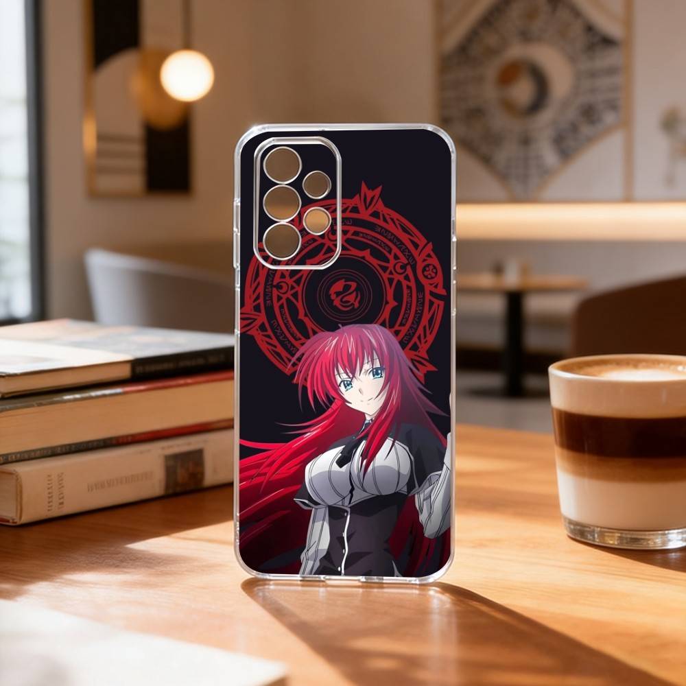 High School DxD R-Rias Gremory Phone Case For Samsung S25,S24,S21,S22,S23,S30,Ultra,S20,Plus,Fe Transparent Cover