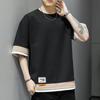 Summer Men's T-shirt Fashion Brother Printed Retro Casual Short-sleeved T-shirt Men's Tops