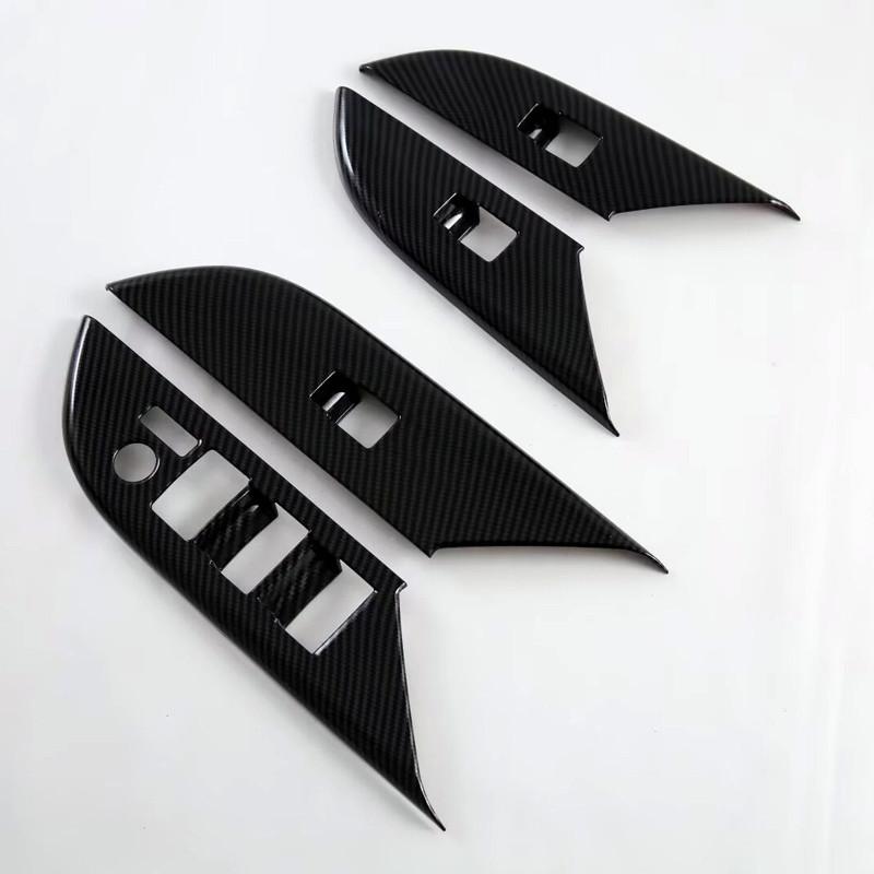 For Toyota Fortuner 2024  Edition Interior Glass Lift Panel Cover Door Window Switch Garnish Car Accessory 2016-