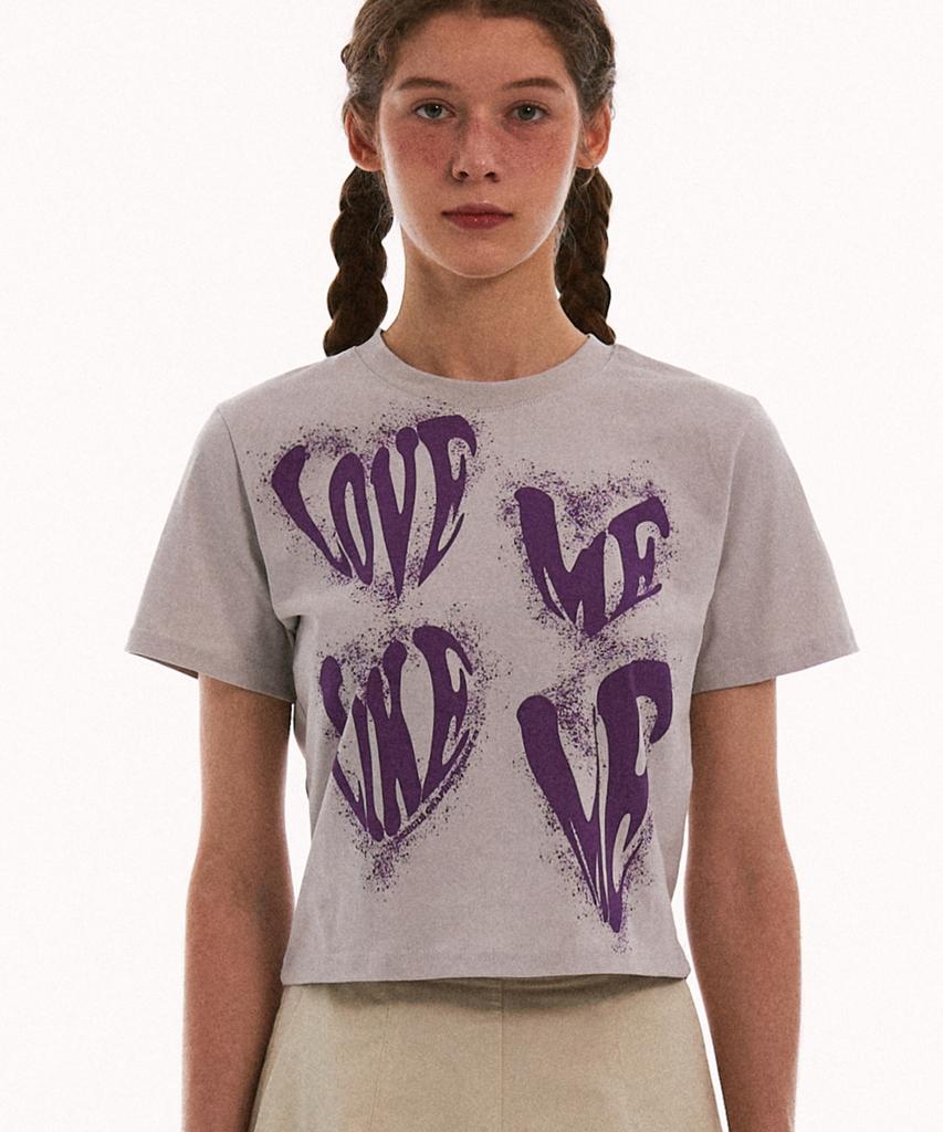 MATCHGLOBE Love Me Like Me Crop Top (Beige)