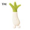 Soft Elastic Teething Relief Baby Silicone Carrot Teether, Food-Grade BPA-Free Chew Toy for 3-6 Gum Massage Tool Months, Soothing Massager, Boil-Safe