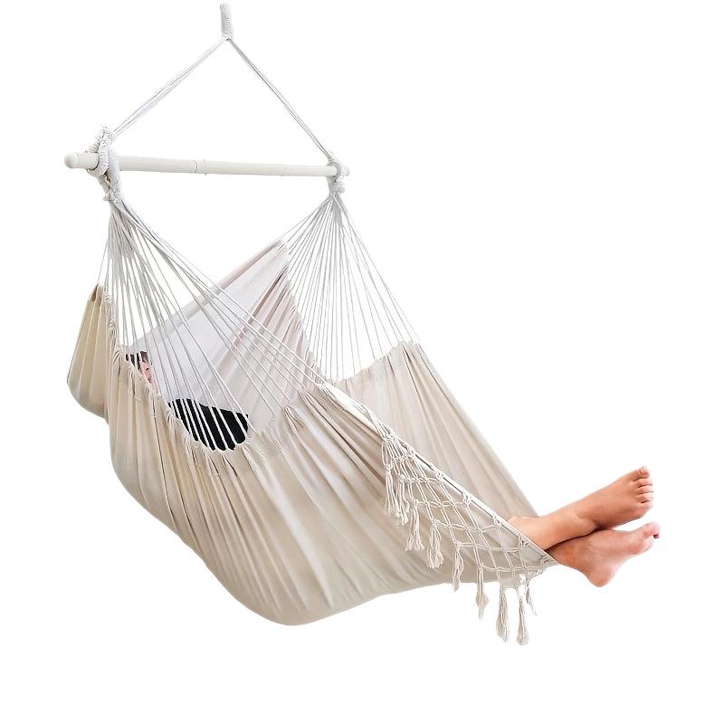 Cross-Border Canvas Hanging Chair: Dorm, Bedroom, Balcony Swing, Indoor/Outdoor Hammock, Suspended Household.