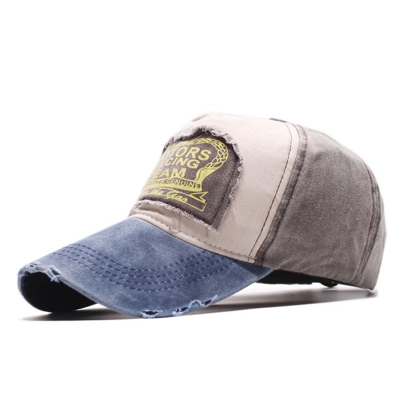 Men's sun hat sticker old washed racing baseball cap outdoor hat women washed old