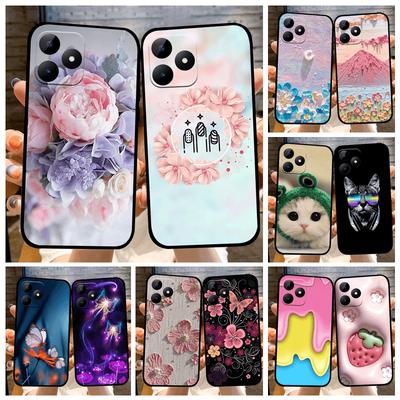 Pouzdro Pro Realme C51 C51s C53 4G Měkký TPU Silikonový Kryt Telefonu Pro Realme Note 50 Capa Narzo N53 Módní Malovaný Nárazuvzdorný Nárazník