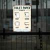 Flat Retro "Toilet Paper Etiquette" Metal Sign for Bathrooms, Waterproof & Easy to Hang