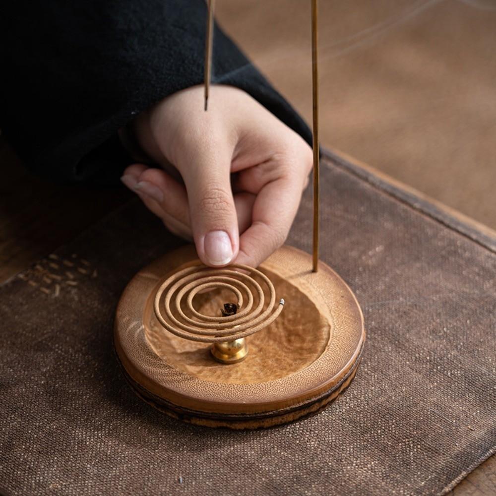 Incense Tray Upside Down Incense Burner Desktop Decor Mosquito Incense Plate Holder  Gift