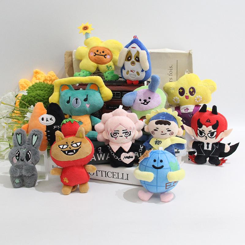 Cute Cartoon Plush Keychain PP Cotton Filled Pendant For Fans Birthday Gift