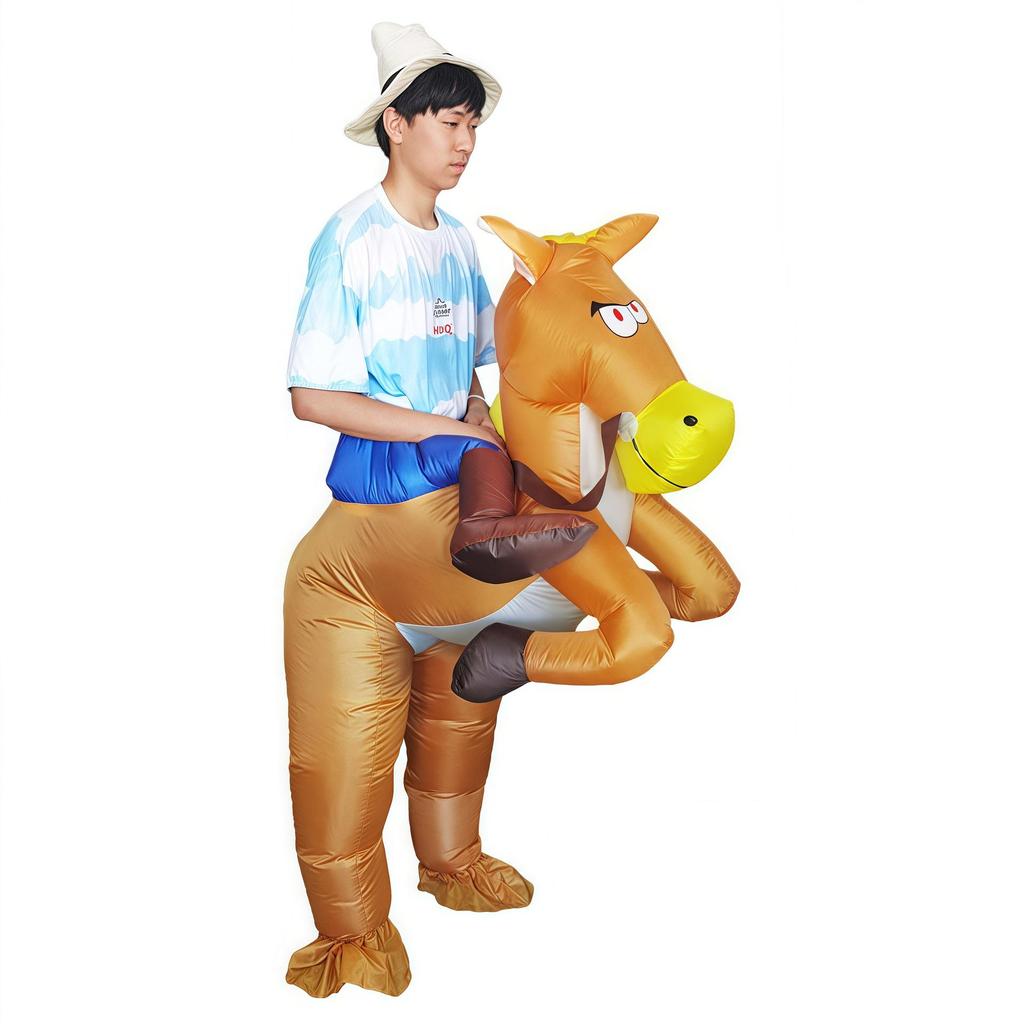 Funny Animal Inflatable Jazz Horse Costume for Halloween and Cartoons